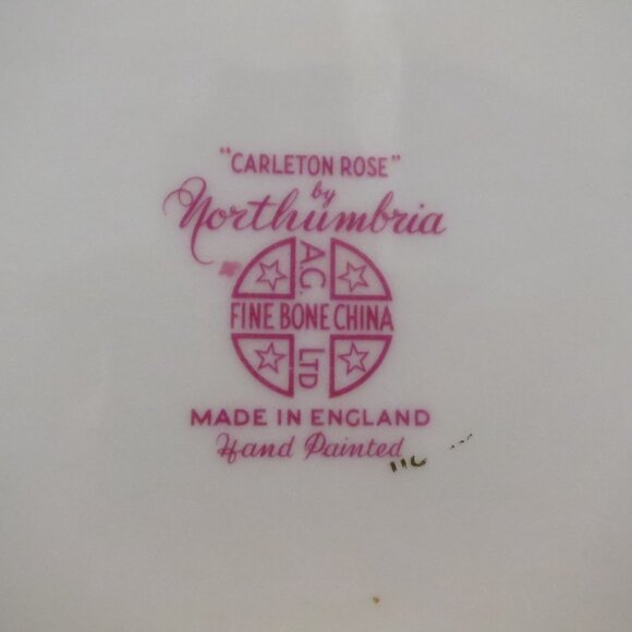 Oval Serving Bowl Northumbria Careton Rose 9.5" Bone China England - Picture 4 of 4